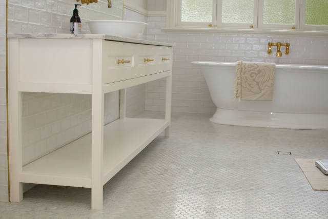Custom Cabinet with marble benchtop